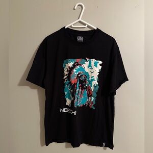 Black Graphic Native art T-Shirt
